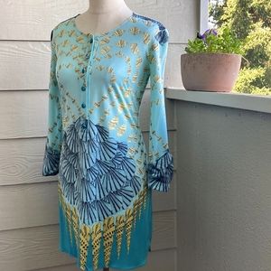 Mara Hoffman Silk Seashell Henley Dress